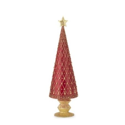 Henriette - Albero Rombi Rosso - Resina - Multicolor
