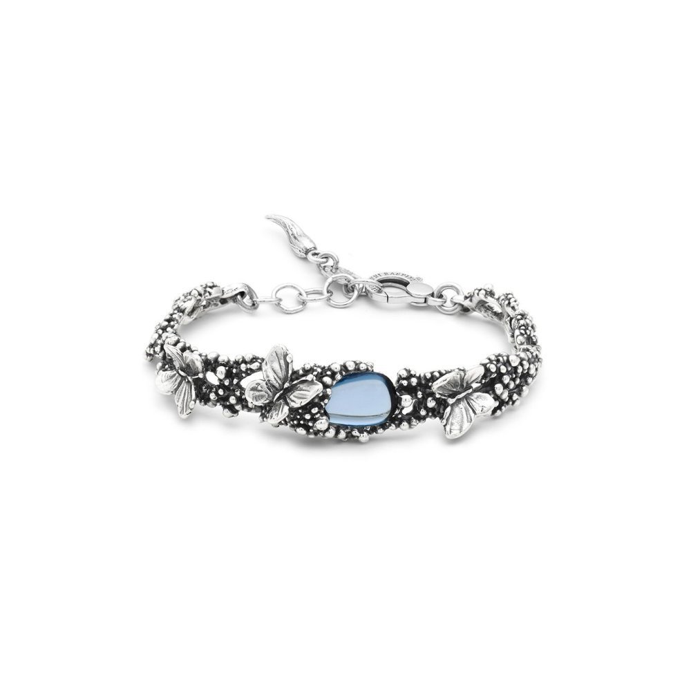 Giovanni Raspini - Bracciale Goccia - Argento 925 - Cristallo Blu