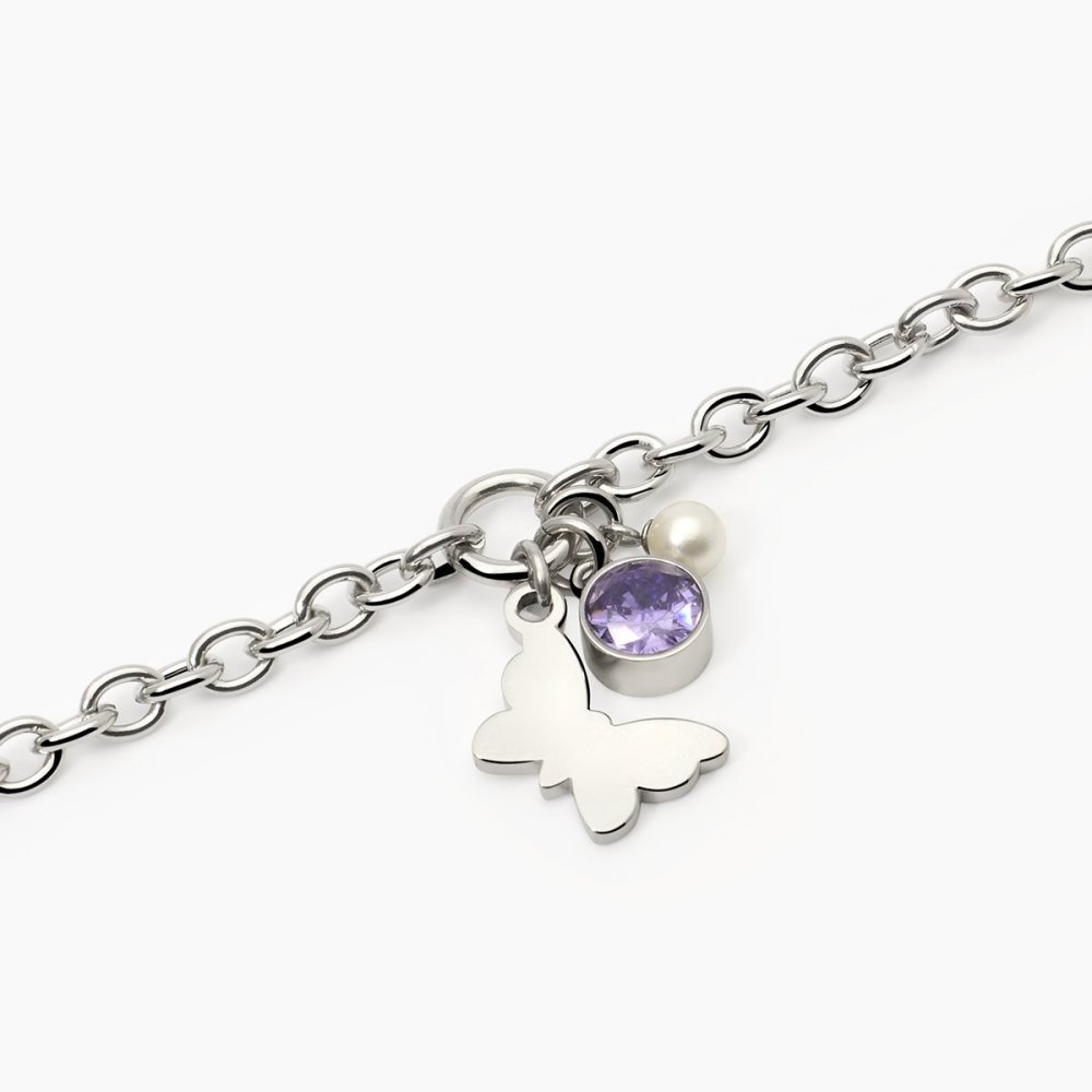 2 Jewels - Bracciale In Acciaio - Perle Conchiglia