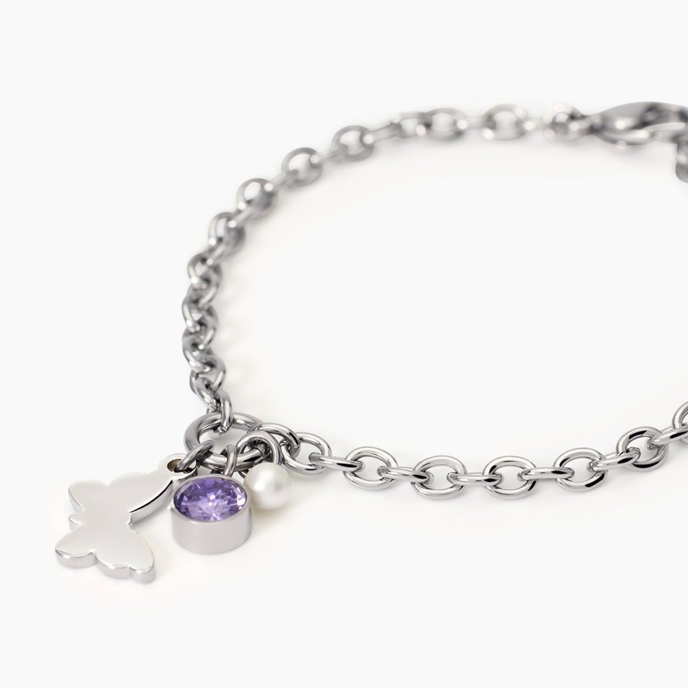 2 Jewels - Bracciale In Acciaio - Perle Conchiglia