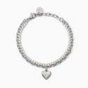 2 Jewels - Bracciale In Acciaio - Pendente Cuore