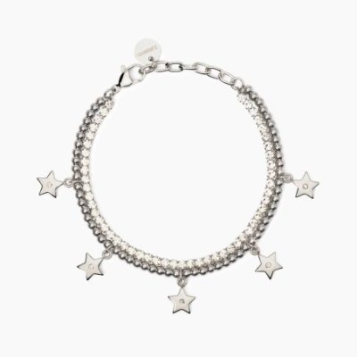 2 Jewels - Bracciale In Acciaio - Cristalli