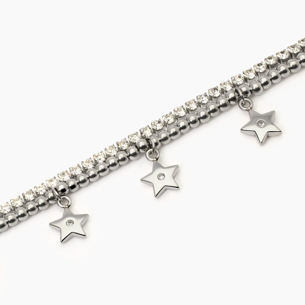 2 Jewels - Bracciale In Acciaio - Cristalli