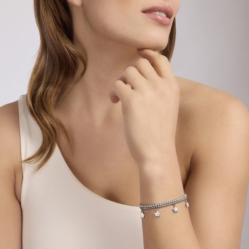 2 Jewels - Bracciale In Acciaio - Cristalli