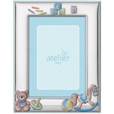 Atelier - Porta Foto Cavallo - Argento - Legno