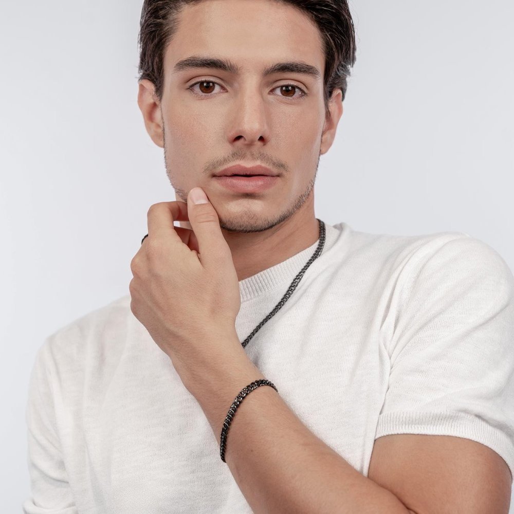 Comete Gioielli - Collana Argento - Zirconi Neri