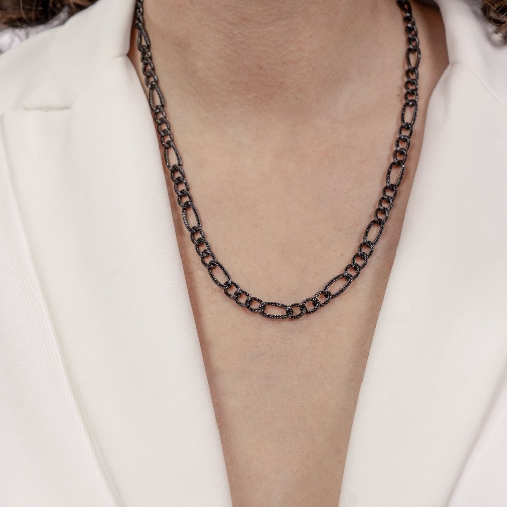 Comete Gioielli - Collana Argento - Zirconi Neri