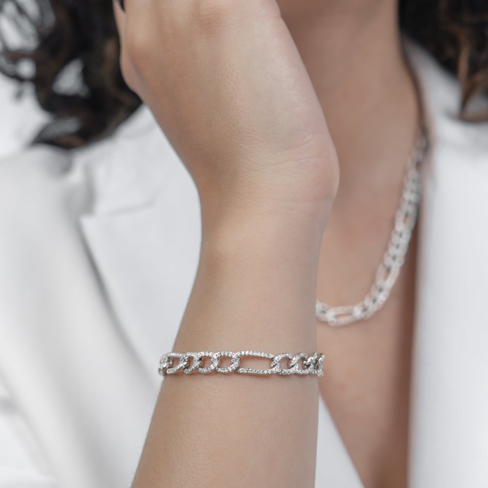 Comete Gioielli - Bracciale Argento - Zirconi Bianchi