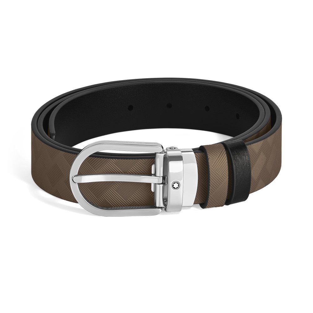 Montblanc - Cintura Reversibile Horseshoe 30 Mm - Pelle