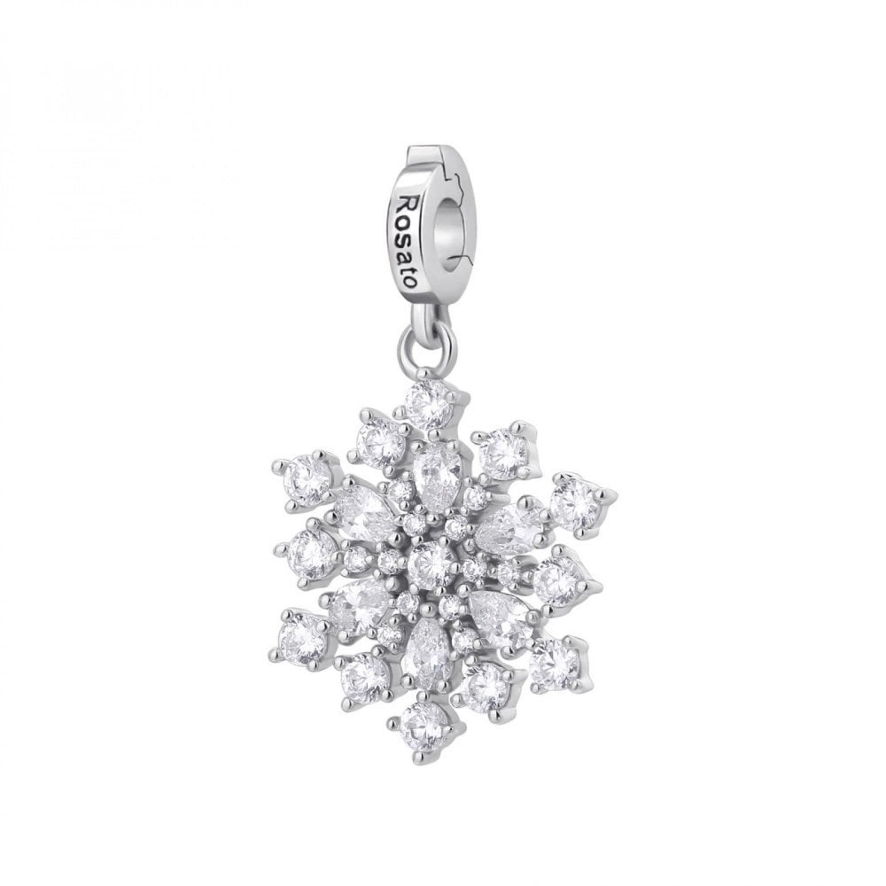 Rosato - Charm Fiocco Di Neve - Argento - Zirconia