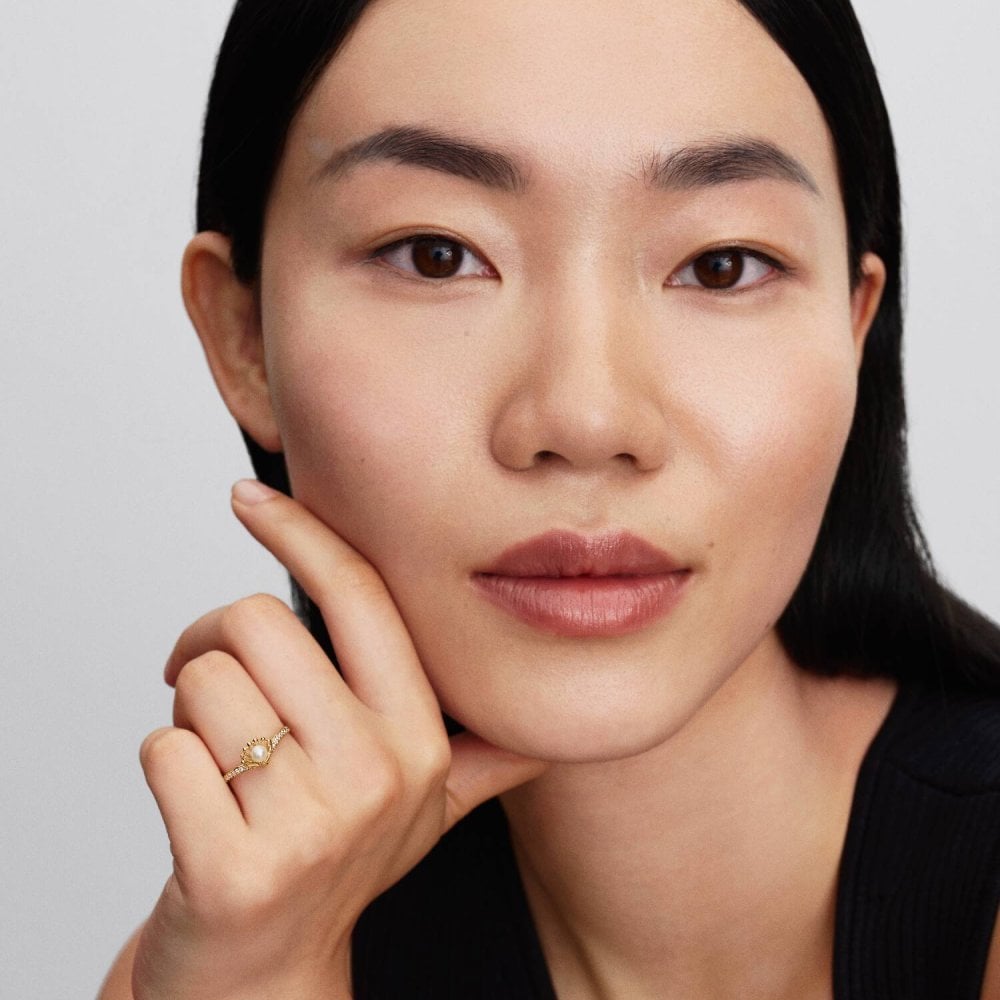 Principesse Disney, Ariel, Anello con Perla d'Acqua Dolce Coltivata