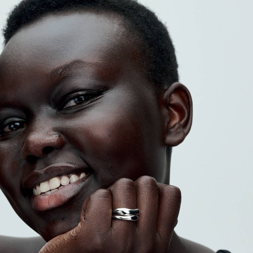 Anello Linea Sinuosa Divisibile