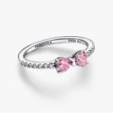 Anello Fiocco Luminoso Rosa