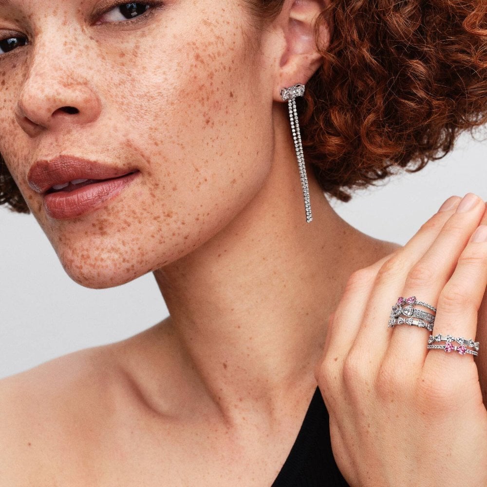 Anello Fiocco Luminoso Rosa