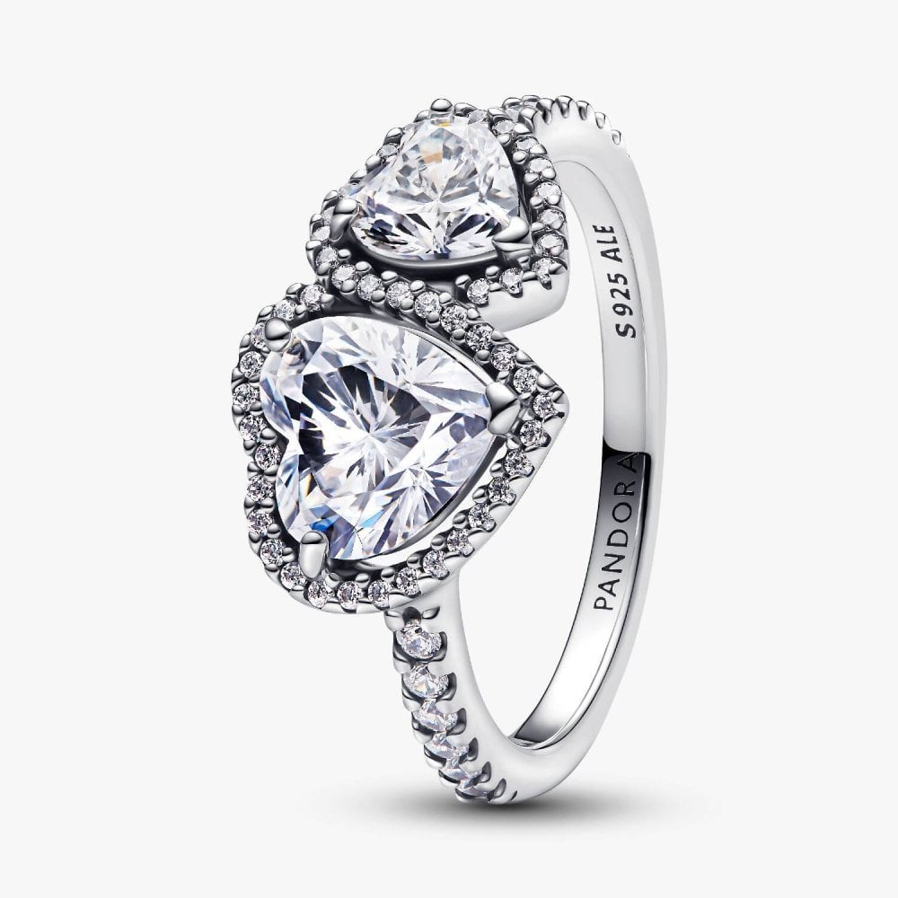 Anello Doppi Cuori Luminosi