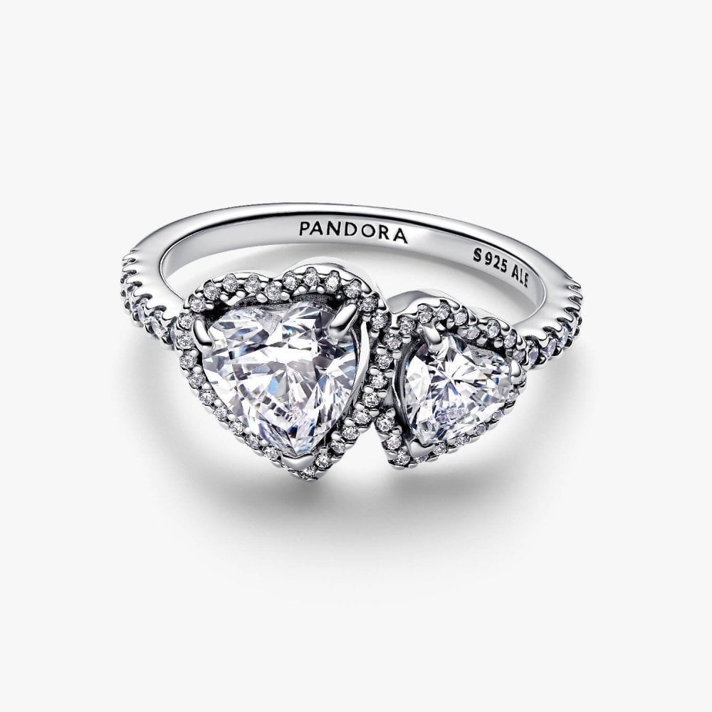 Anello Doppi Cuori Luminosi