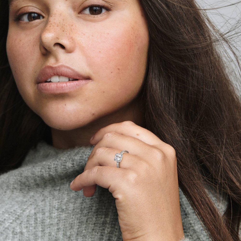 Anello Punto Luce Quadrato