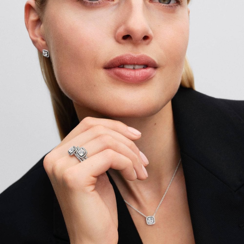 Anello Punto Luce Quadrato