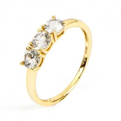 4Us Cesare Paciotti - Anello Trilogy - Argento - Zirconi