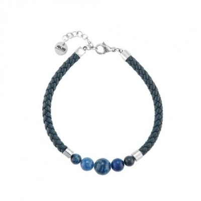 4Us Cesare Paciotti - Bracciale Uomo - Pelle Blu