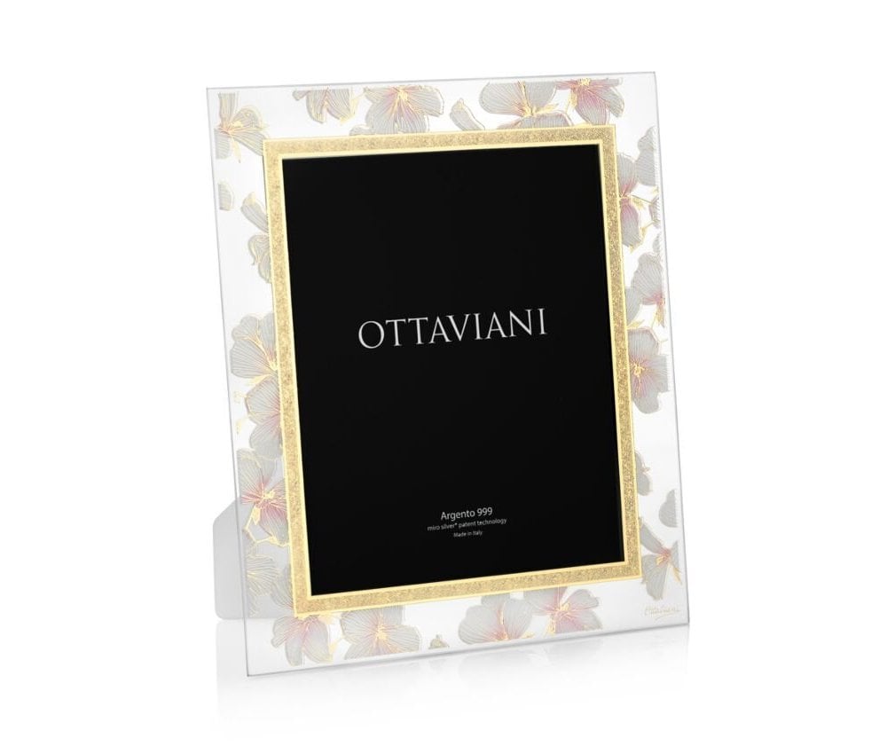 Portafoto Fiori Di Pesco Oro - Ottaviani