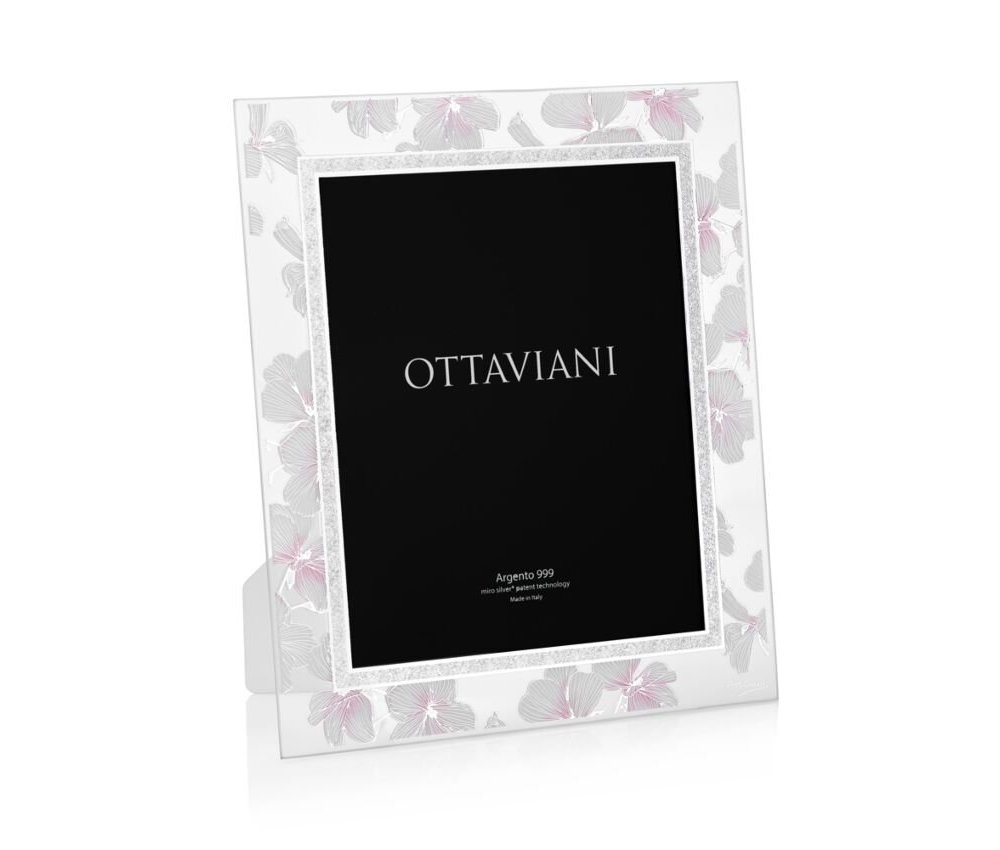 Portafoto Fiori Di Pesco - Argento - Ottaviani