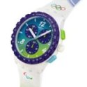 Swatch - Snowy Slopes - Quadrante Viola - Silicone