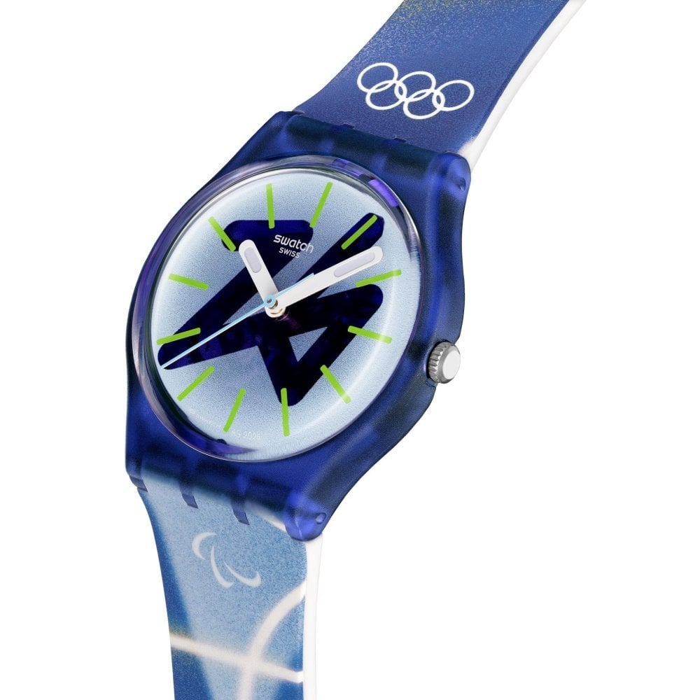Swatch - Chasing Peaks - Orologio Viola - Silicone