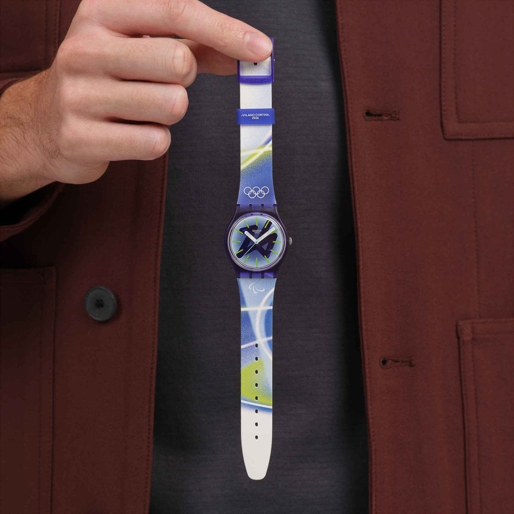 Swatch - Chasing Peaks - Orologio Viola - Silicone