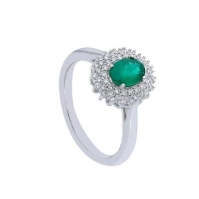 Songa Antonio - Anello Pietra Singola - Oro Bianco