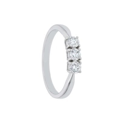 Songa Antonio - Anello Trilogy - Oro Bianco - 18 Ct
