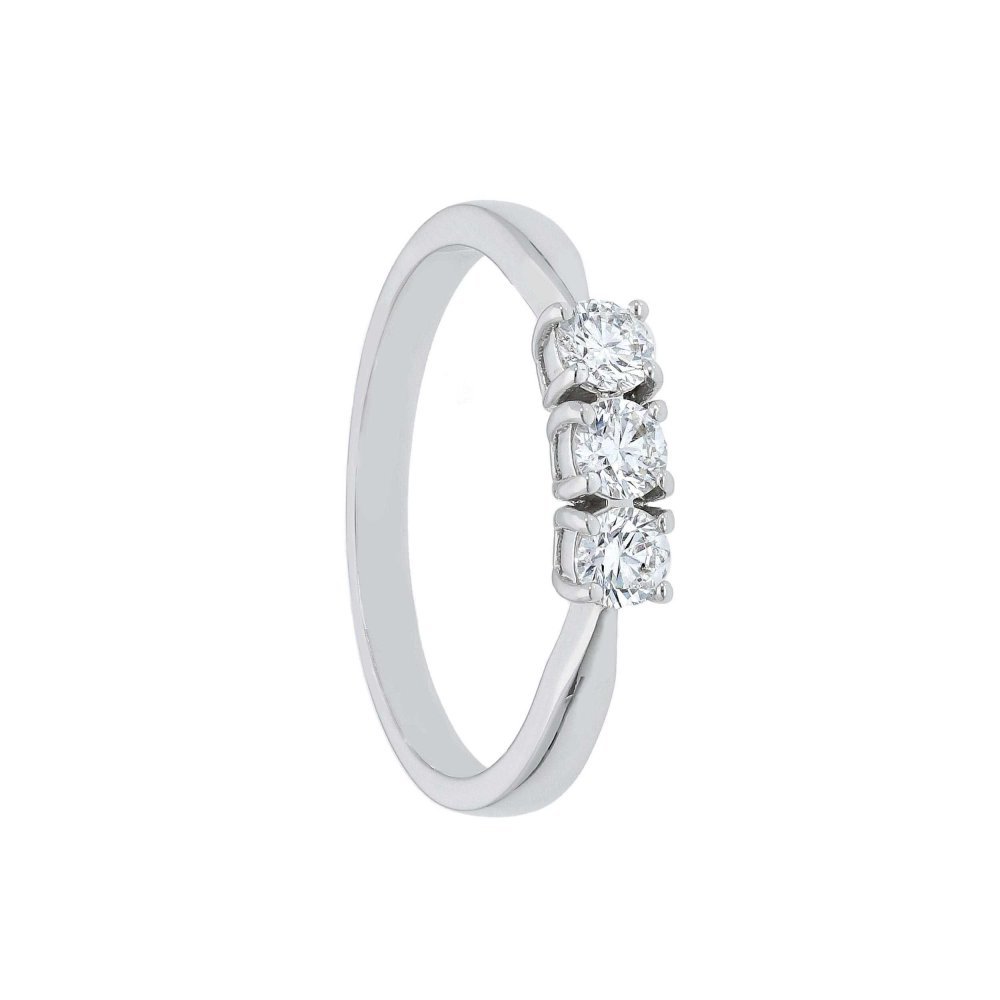 Songa Antonio - Anello Trilogy - Oro Bianco - 18 Ct
