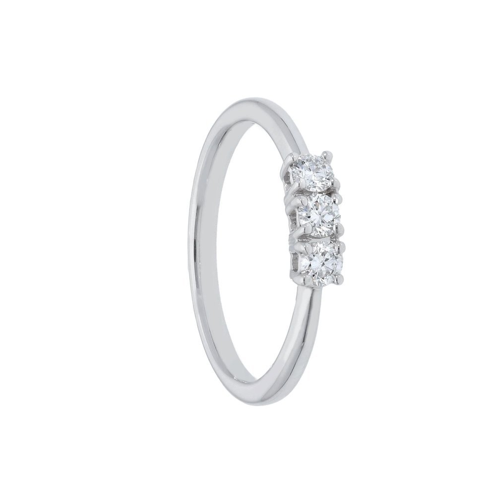 Songa Antonio - Anello Trilogy - Oro Bianco - 18 Ct