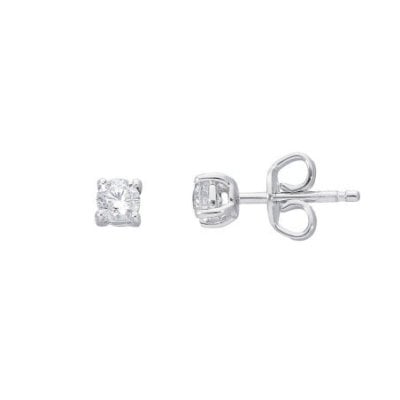Songa Antonio - Orecchini Punto Luce - Oro Bianco - Diamanti