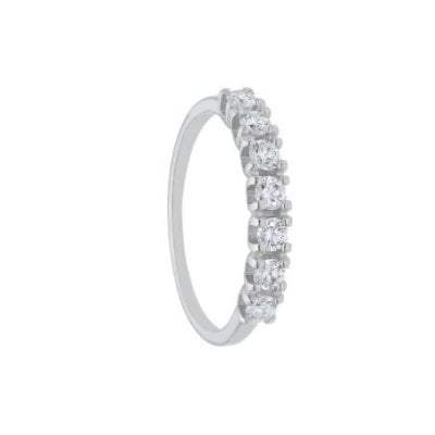 Songa Antonio - Anello Fedina - Oro Bianco - Diamanti