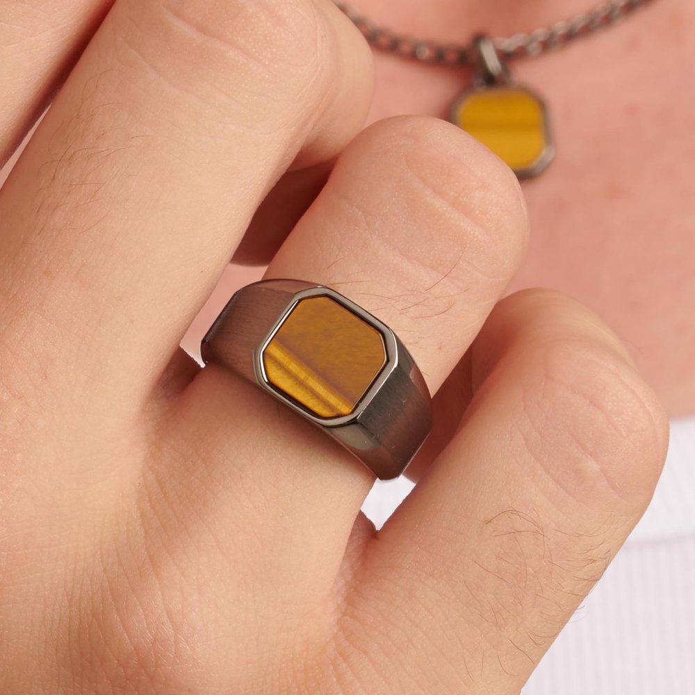 Brosway - Anello Ink - Acciaio - Rutenio