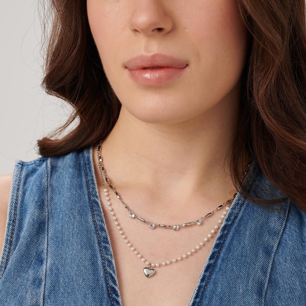 Brosway - Collana Chakra Amore - Acciaio - Cristalli