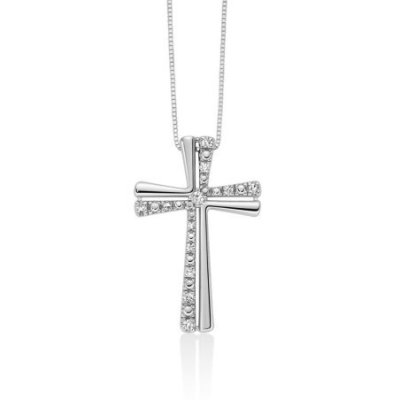 Miluna - Collana Donna - Oro Bianco - Diamante