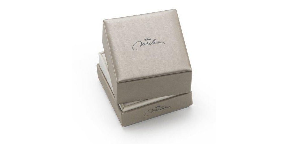 Miluna - Collana Croce - Oro Bianco - Diamante