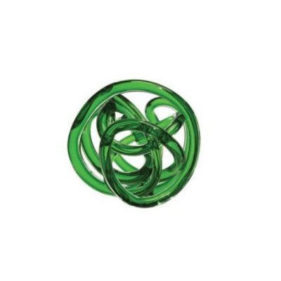 Onlylux - Scultura Nodo Dell'Amore - Verde - 18 Cm