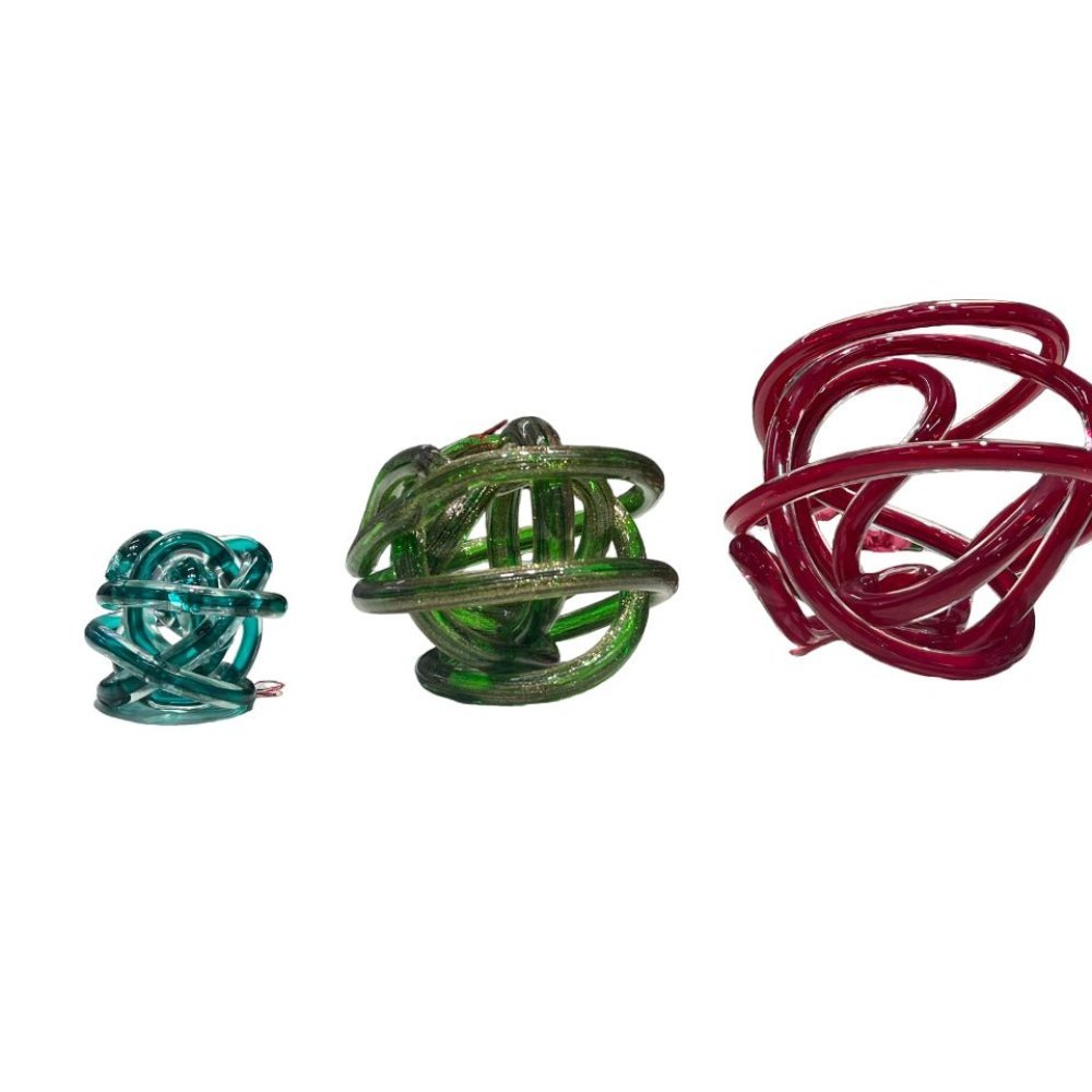 Onlylux - Scultura Nodo Dell'Amore - Verde - 18 Cm