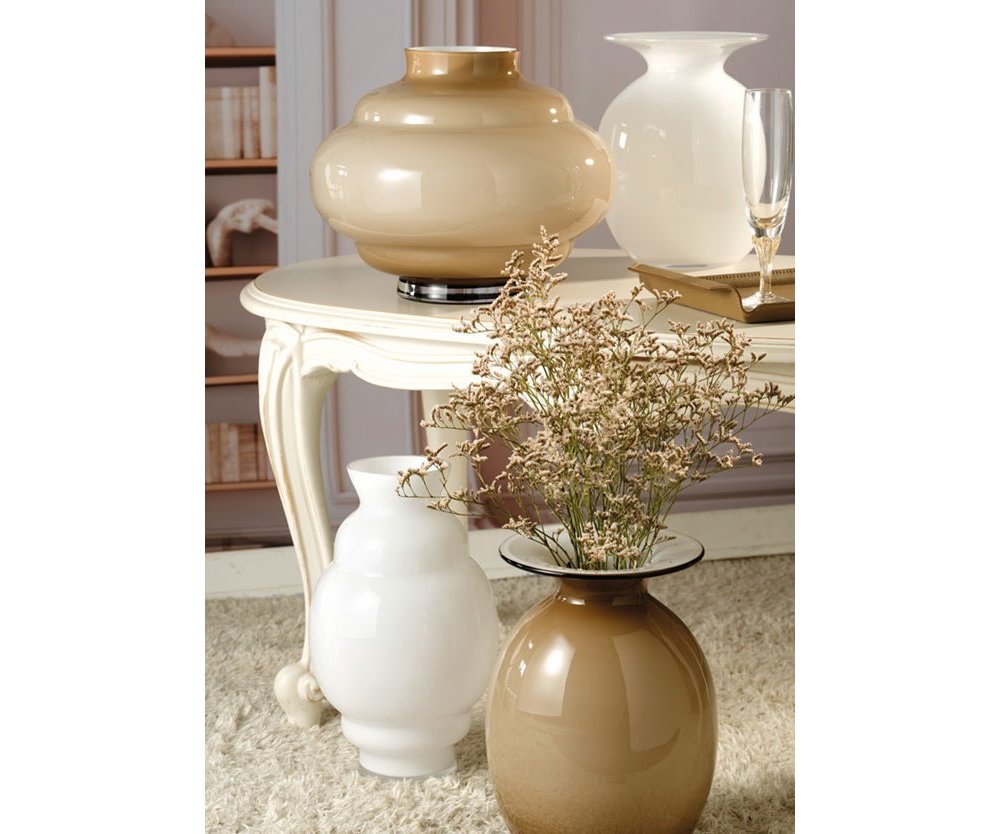 Onlylux - Vaso Cristallo - Opale Fumè - 24 Cm