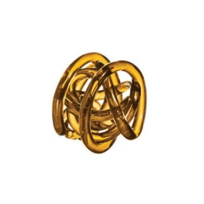 Onlylux - Nodo Dell'Amore Ambra - Scultura Vetro