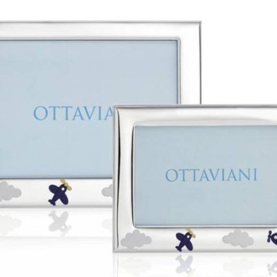 Ottaviani - Portafoto Nascita Bimba - Argento 999 - Rosa