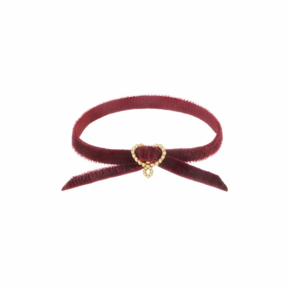 Bracciale Nastro Maman Bordeaux - Maman Et Sophie