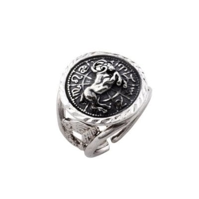 Spadafora - Anello Zodiaco Ariete - Argento