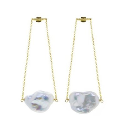 Lucedeimieiocchi - Orecchini Lola Bold - Argento - Perle