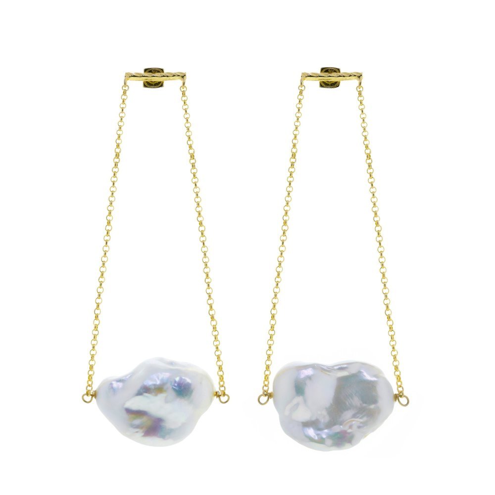 Orecchini Lola Bold White/Grey - Lucedeimieiocchi