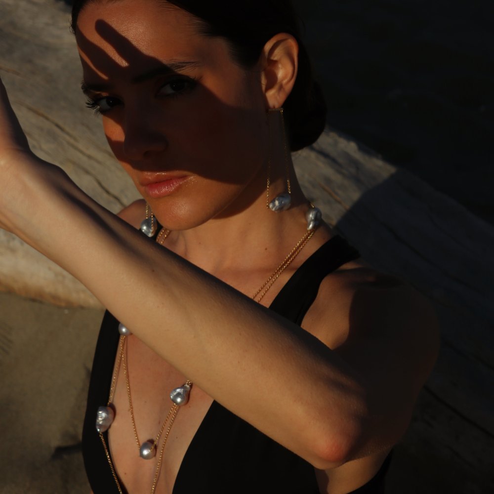 Lucedeimieiocchi - Orecchini Lola Bold - Argento - Perle