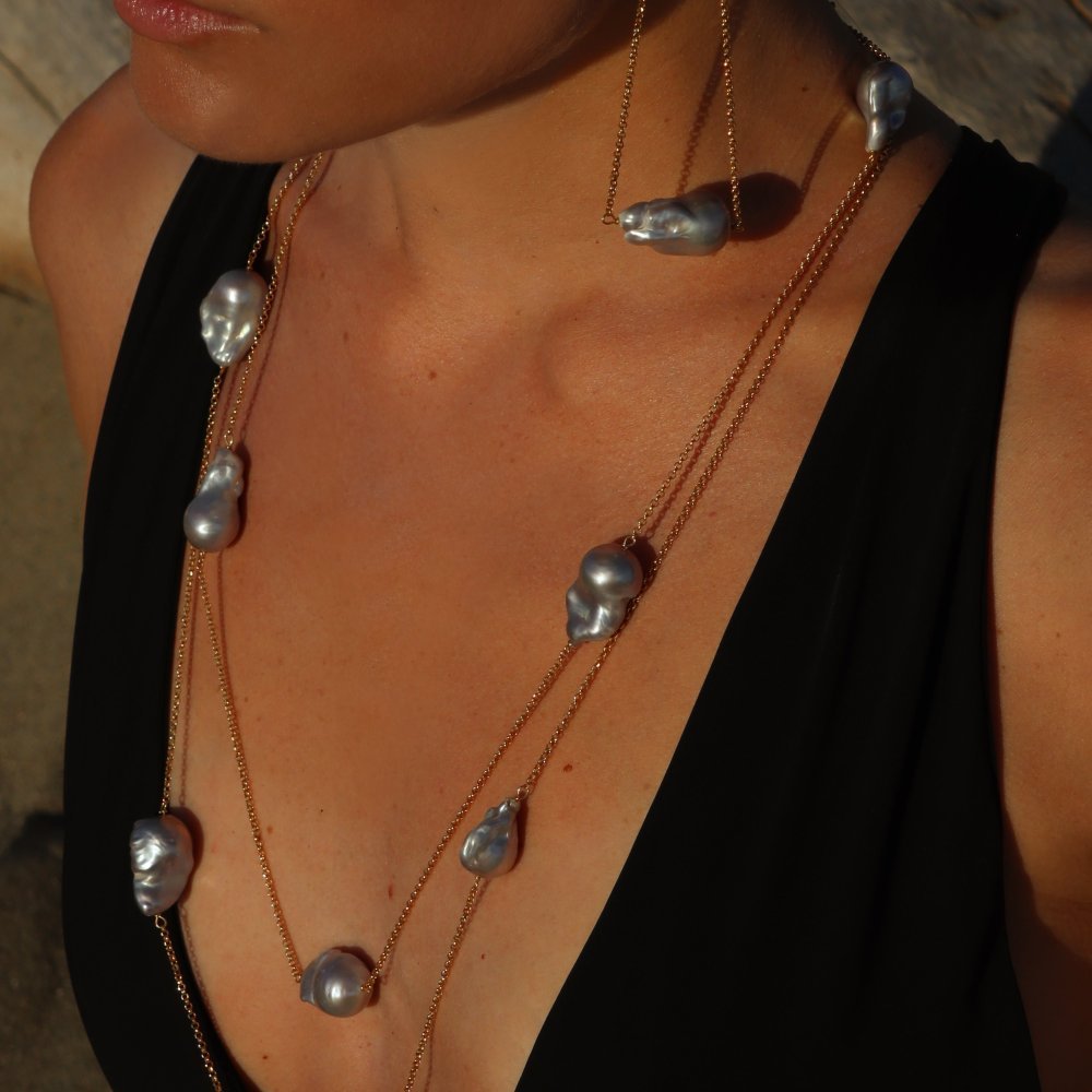 Lucedeimieiocchi - Orecchini Lola Bold - Argento - Perle